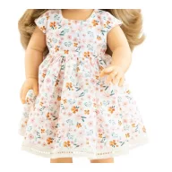 Paola Reina Soy tú Audrey 42 cm-es szőke játék baba virágos ruhában és fekete cipőben