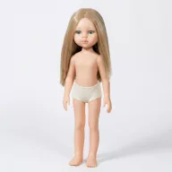Paola Reina Carla 32 cm-es szőke játékbaba kék szemmel fehér bugyiban