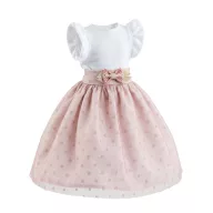 Paola Reina babaruha 32 cm-es babákhoz - Rózsaszín szívek
