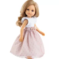 Paola Reina babaruha 32 cm-es babákhoz - Rózsaszín szívek