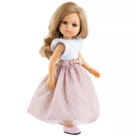 Paola Reina babaruha 32 cm-es babákhoz - Rózsaszín szívek