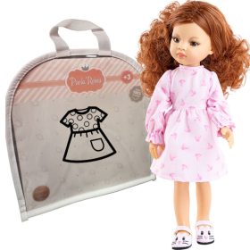   Paola Reina babaruha 32 cm-es babákhoz - Rózsaszín szívek