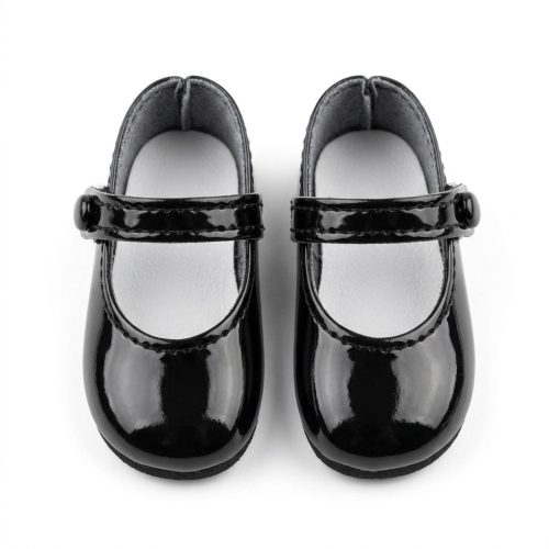 Paola Reina kiegészítő Amigas 32 cm-es babákhoz - Fekete lakk topánka