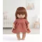 Przytullale Aranyvarázs terracotta muszlin babaruha 34 cm-es babán