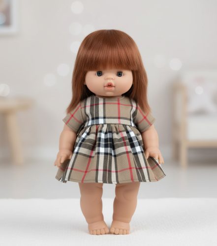 Játék babaruha 34 cm-es babákhoz - Kockák