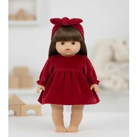 Játék babaruha 34 cm-es babákhoz - Bársony csoda