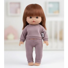 Játék babaruha 34 cm-es babákhoz - Szederkrém