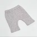 Przytullale szürke bordázott pamut leggings 34 cm-es babához