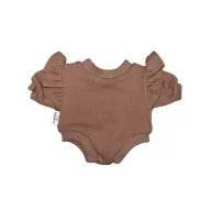Przytullale Csokoládé csoda barna fodros babaruha 34 cm-es babán