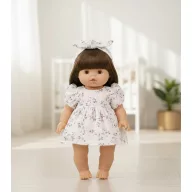 Játék babaruha 34 cm-es babákhoz - Rózsabimbó