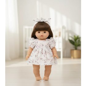 Játék babaruha 34 cm-es babákhoz - Rózsabimbó