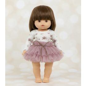 Játék babaruha 34 cm-es babákhoz - Mályva varázs