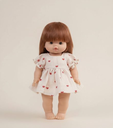 Játék babaruha 34 cm-es babákhoz - Szivecskék