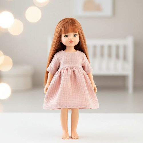 Játék babaruha 32 cm-es babákhoz - Barackvirág