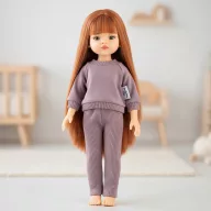 Játék babaruha 32 cm-es babákhoz - Szederkrém