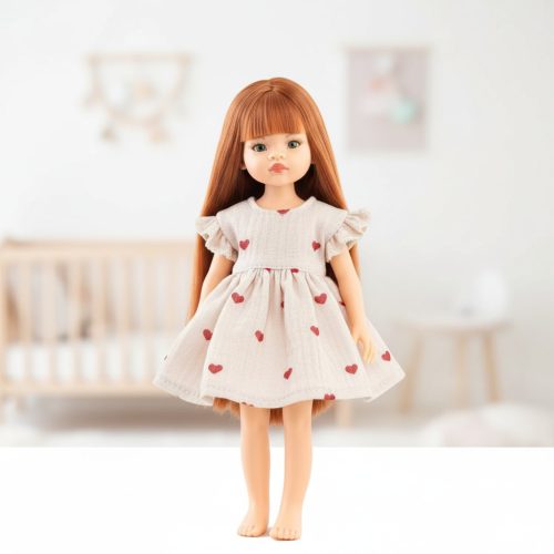 Játék babaruha 32 cm-es babákhoz - Szivecskék