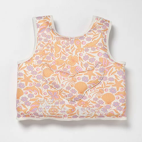 Sunnylife Gyerek Úszómellény - Ocean Magic Pink - Használatban