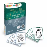 Kidywolf Kidydraw Mini rajzkártya Állatok és kalózok 60 darabos készlet doboza