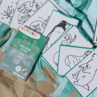 Kidywolf Kidydraw Mini rajzkártya Állatok és kalózok 60 darabos készlet doboza