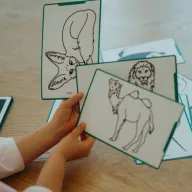 Kidywolf Kidydraw Mini rajzkártya Állatok és kalózok 60 darabos készlet doboza
