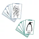Kidywolf Kidydraw Mini rajzkártya Állatok és kalózok 60 darabos készlet doboza