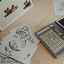 Kidywolf Kidydraw Mini rajzkártya Állatok és kalózok 60 darabos készlet doboza