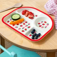   Rex London osztott tányér babáknak és gyerekeknek – Little Strawberry
