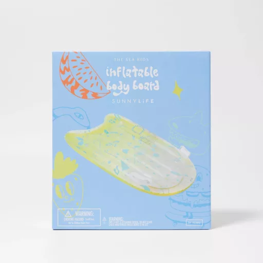 Sunnylife felfújható szörfdeszka - The Sea Kids Blue-Lime