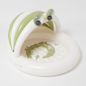   Sunnylife felfújható baba pancsoló kupolával - Cookie the Croc Khaki