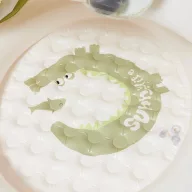   Sunnylife felfújható baba pancsoló kupolával - Cookie the Croc Khaki