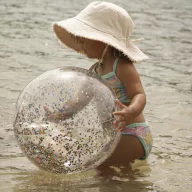 Sunnylife 3D felfújható strandlabda - Cotton Candy Glitter