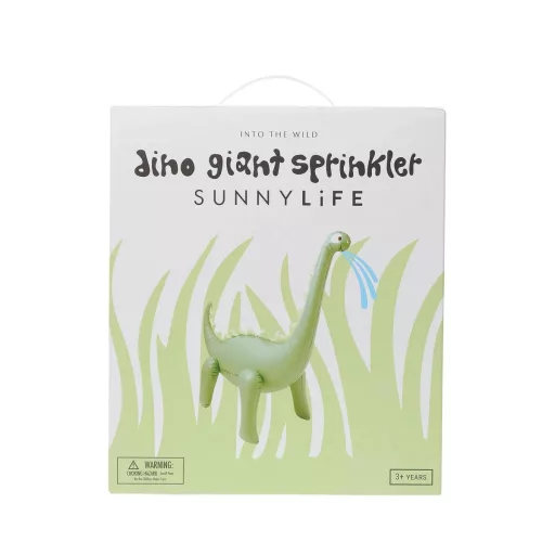Sunnylife felfújható óriás spriccelő játék - Dino Into the Wild Khaki