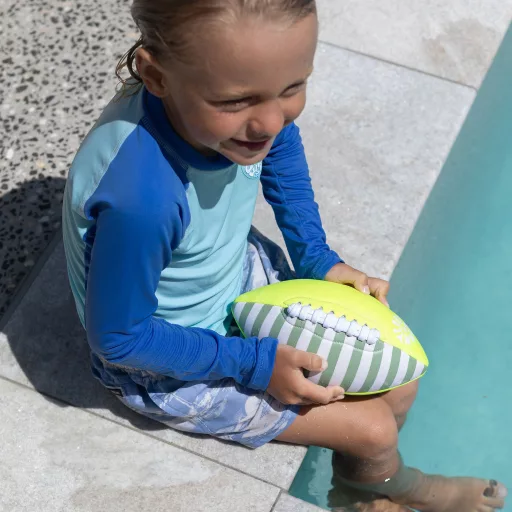 Sunnylife neoprén felfújható rögbi labda - Tides Out Citrus