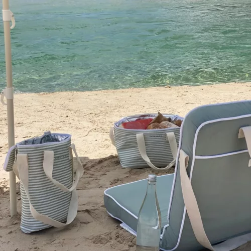 Sunnylife Ital Hűtőtáska La Palma Sage Stripe Alternatív Kép