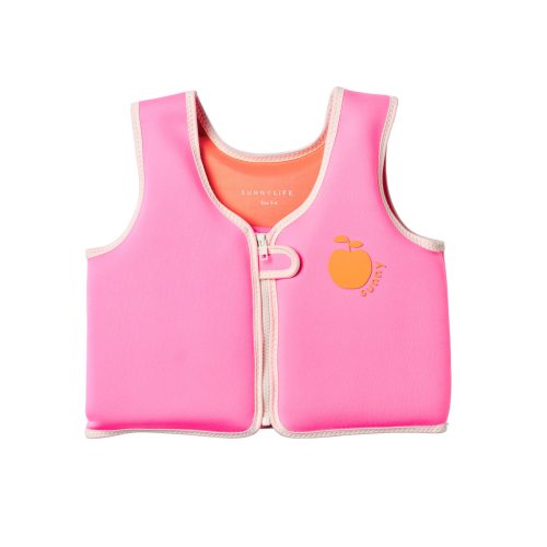 Sunnylife gyerek úszómellény 3-6 év - Peach Neon Pink