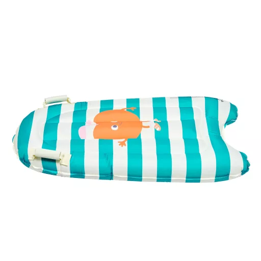 Sunnylife gyerek felfújható szörfdeszka - Poppy the Peach Green Stripe