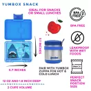 Yumbox Snack uzsonnás doboz 3 rekesszel - Surf Blue Dinosaour