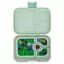 Yumbox Panino 4 rekeszes uzsonnás doboz nyitva dzsungelmintás belső tálcával