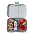 Yumbox Panino uzsonnás doboz tízóraival megtöltve szendviccsel gyümölccsel és snackkel
