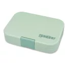 Yumbox Panino 4 rekeszes uzsonnás doboz nyitva dzsungelmintás belső tálcával