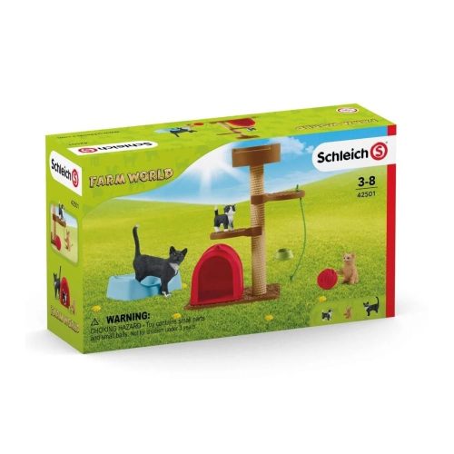 Schleich 42501 Játékélmény Aranyos Cicáknak