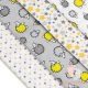Soft mintás textil pelenka válogatás 4 db-os - Sünis csillagos