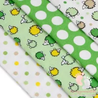   Soft mintás textil pelenka válogatás 4 db-os - Sünis pöttyös