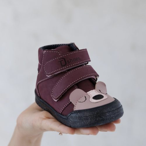 TD Shoes vízálló őszi cipő - Szilva maci