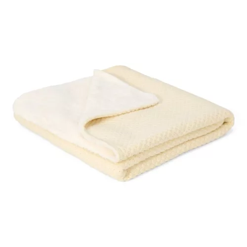 Little Dutch kötött vastag wellsoft babatakaró - Pure Soft White
