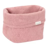   Little Dutch kötött tároló doboz 15x15 cm - Pure Pink Blush