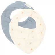   Little Dutch muszlin nyálkendő 2 db Forest Treasures & Denim Blue