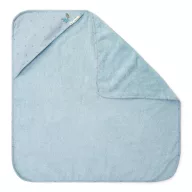   Little Dutch kapucnis fürdőlepedő 100x100 cm - Pure Denim Blue