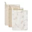 Little Dutch muszlin baba fürdőkesztyű 3 darabos szett Baby Bunny nyuszis, csíkos és beige mintával
