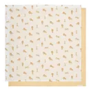 Little Dutch Safari Leo kiterített oroszlánmintás és okkersárga muszlin textilpelenkák 70x70 cm méretben